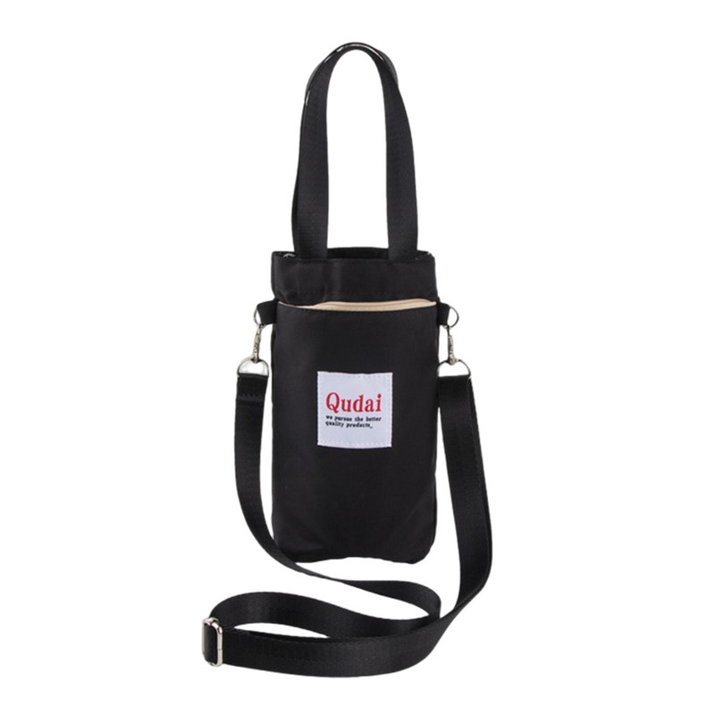 Water Bottle Carrier Bag Sling Pouch With Shoulder Strap Bottle Holder Sleeve