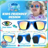 GIFTINBOX 16pack Kids Sunglasses Bulk,Kids Sunglasses Party Favor Neon Sunglasses For Kids Boys Girls Age 3-8, Perfect For Birthday ,Beach, Pool Party Favors