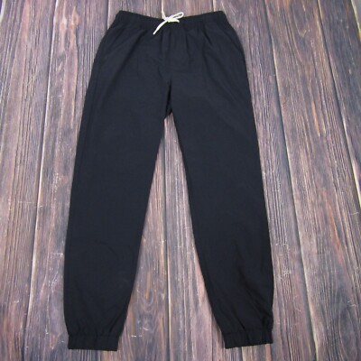 Marine Layer NEW NWT Mens Small Black Saturday Sport Jogger Sweatpants Gym