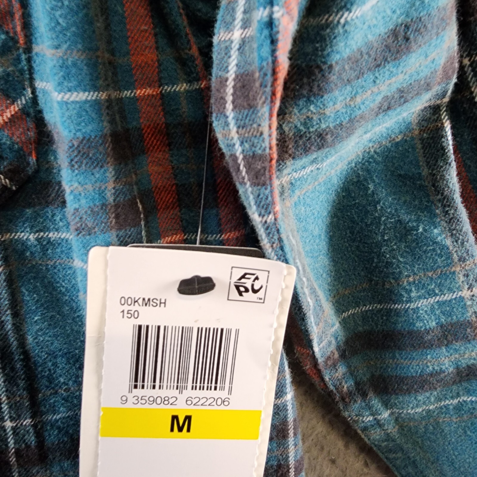 Rip Curl Ranchero Flannel Long Sleeve Shirt Men's M Blue Multi Button-Front - Picture 15 of 15