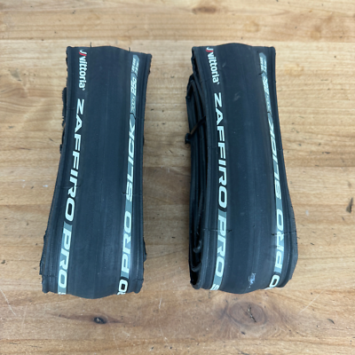 Low Mile! Pair Vittoria Zaffiro Pro Slick 700c x 25mm Road B