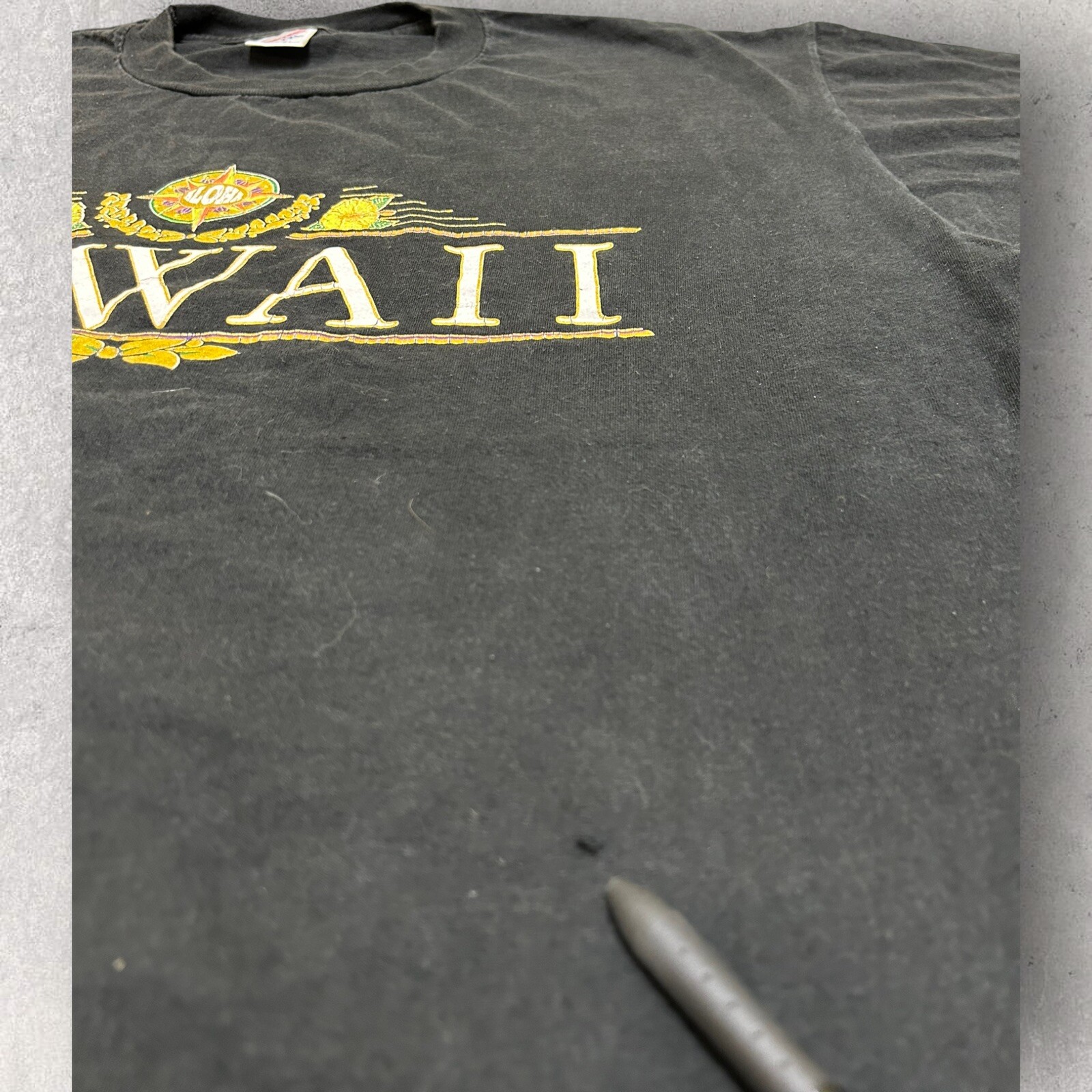 Vintage Hawaii Island Men's T-Shirt Black Fits Men's Size XL