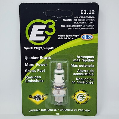  E3 Spark Plug E3.12 Fits Many Small 2 Cycles