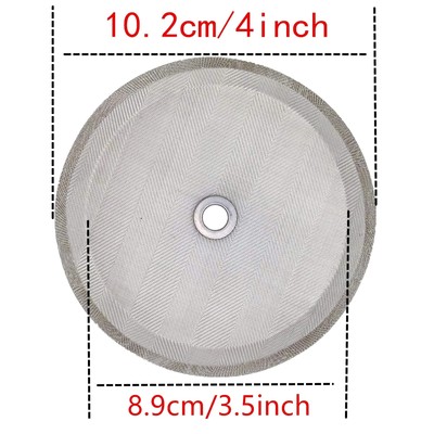 6 Pieces French Press Filters Screen 4 Inch Stainless Steel Mesh Screen and R...