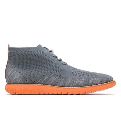

Hush Puppies Men Expert Chukka Knit Dark Grey Multi Knit - Orange Outsole 13 W