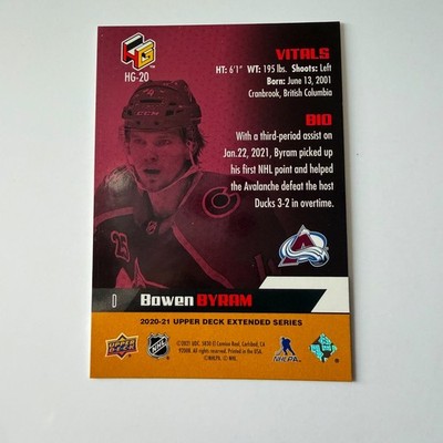 2020 Upper Deck Extended #HG-20 Bowen Byram RC HoloGrFx