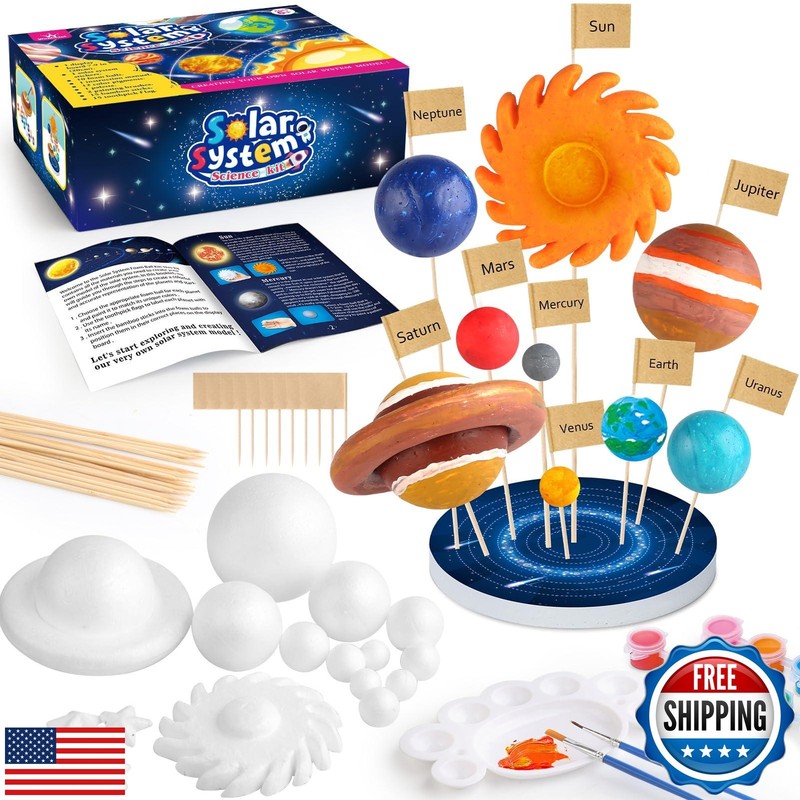 64 PCS Solar System Project Kit, Solar System Model Kit