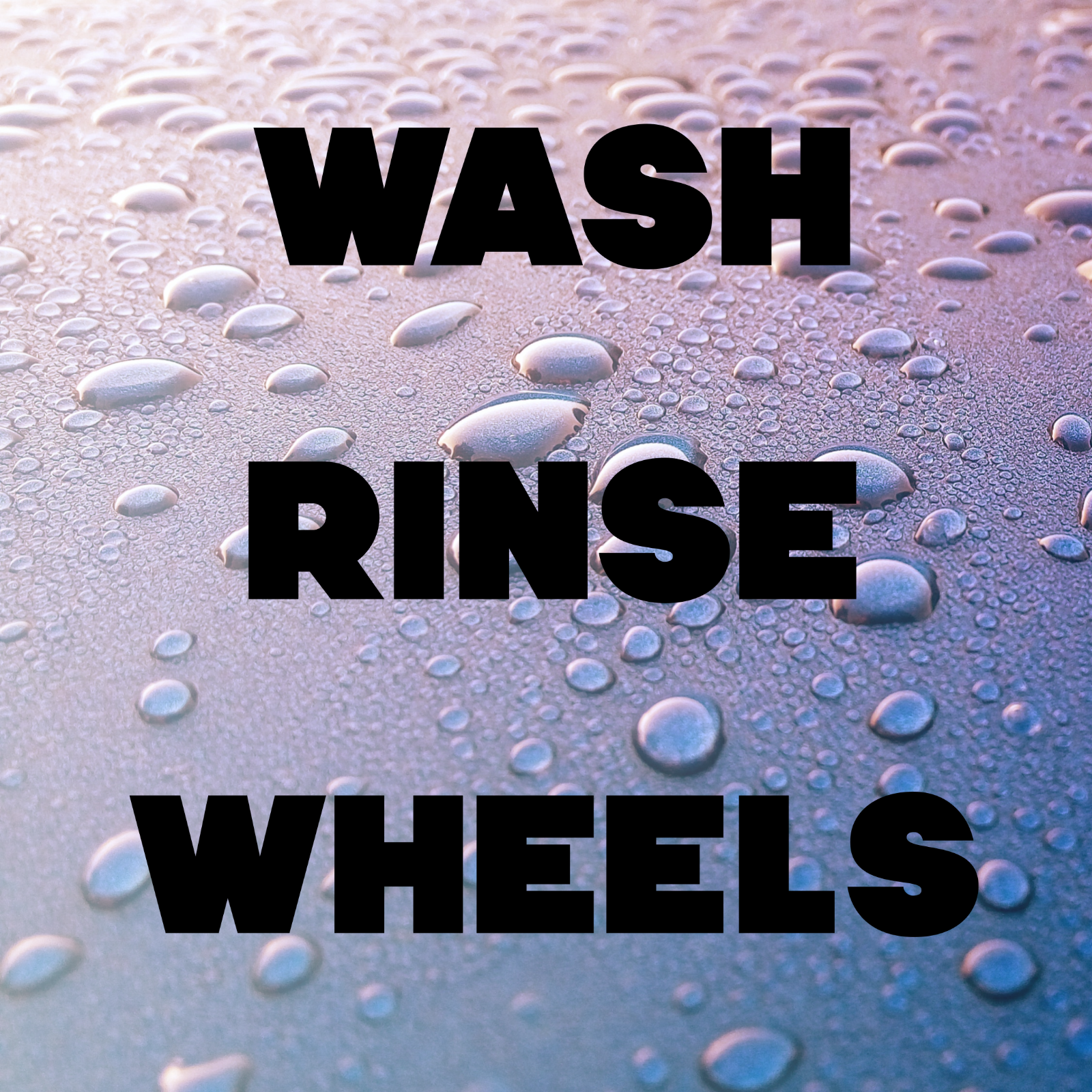 Wash Rinse Wheels Sticker Detailing Bucket Stickers Car Washing Valeting Decals