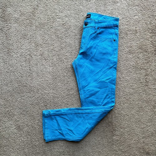 's Sz 32 X 30 Baby Blue Denim Tapered Fit Cotton Blend