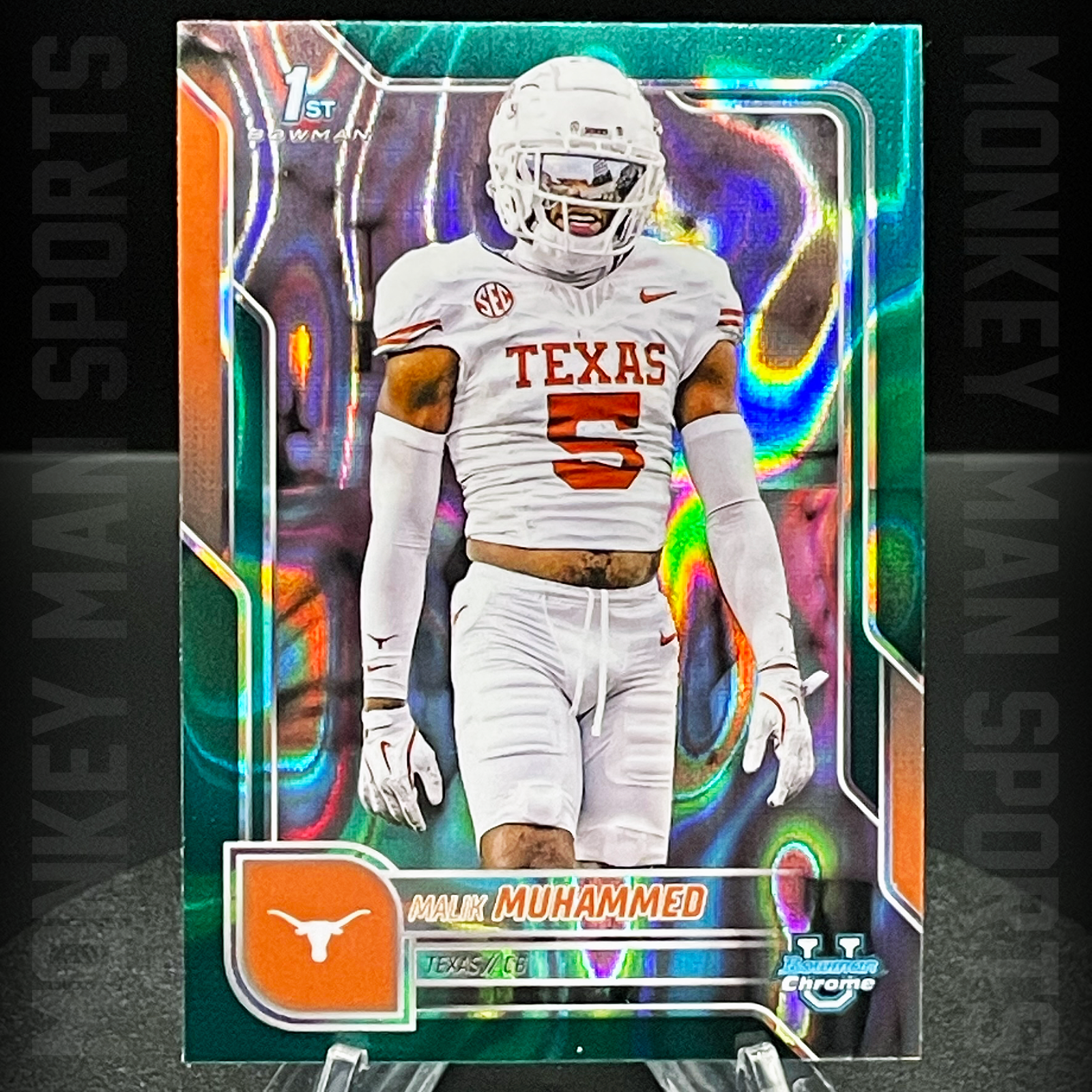 2025 Bowman U Chrome - Malik Muhammad Rookie RC 1st - #112 TEAL LAVA REFRACTOR