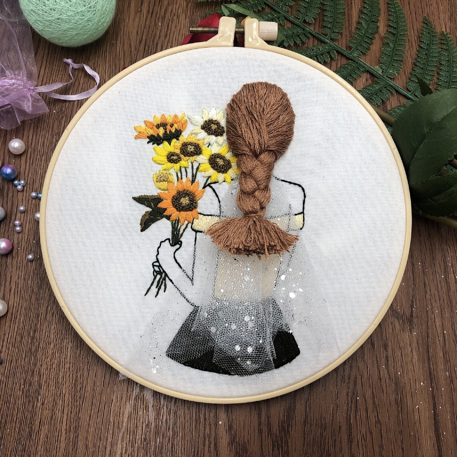 Best Friends Embroidery Set Beauty Girl Embroidery Kit Craft