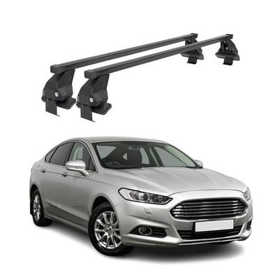 Smooth Roof Racks Cross Bars Carrier for Ford Fusion Sedan 2013-2020 Black 2Pcs