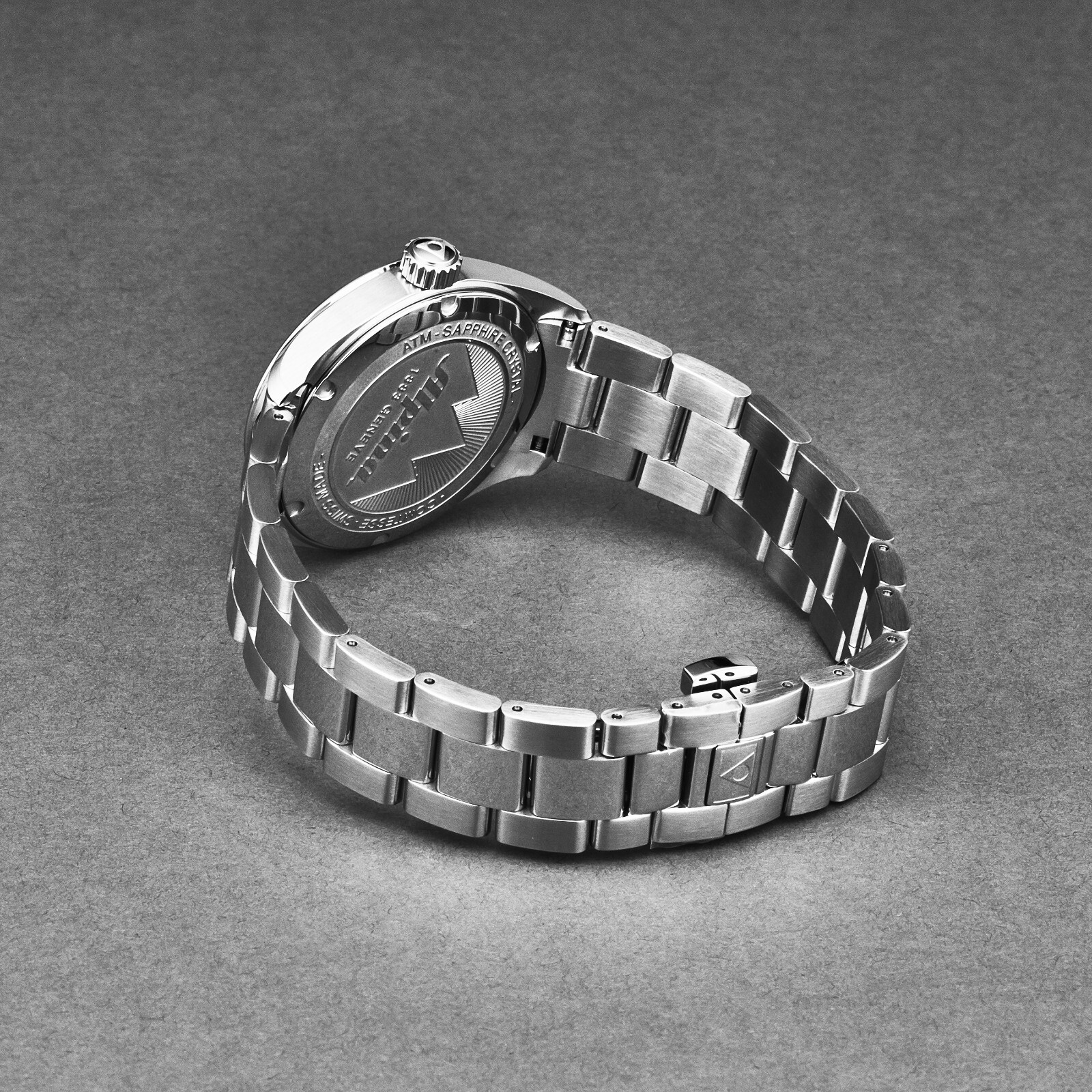 Pre-owned Alpina Womens Comtesse Blooming Purple Dial Stainless Steel Al-240lp2c6b