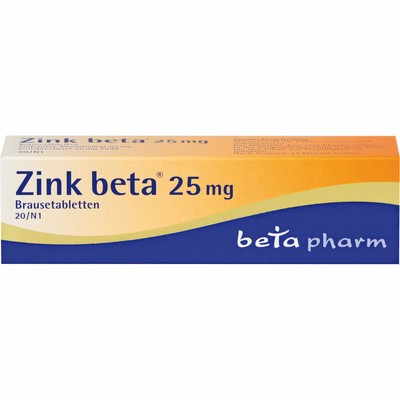 Zink beta 25 mg Brausetabletten..., 20 St. Tabletten 8653457