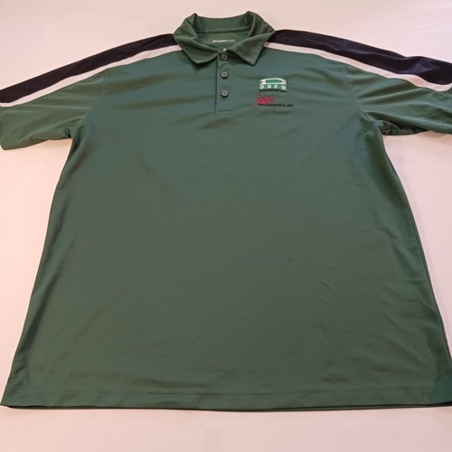 Sport Tek Shirt Men's XL Green Short Sleeve Drew Scientific Employee Uniform