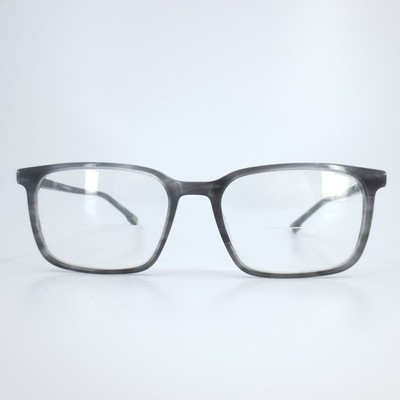 Evatik 9245 S403 Grey Marble Rectangular Eyeglass Frames Mens 55-18-145