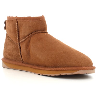 Pre-owned Emu Australia A24us Ankle Boots W10937-chestnut Chataigne Stinger Micro In Brown