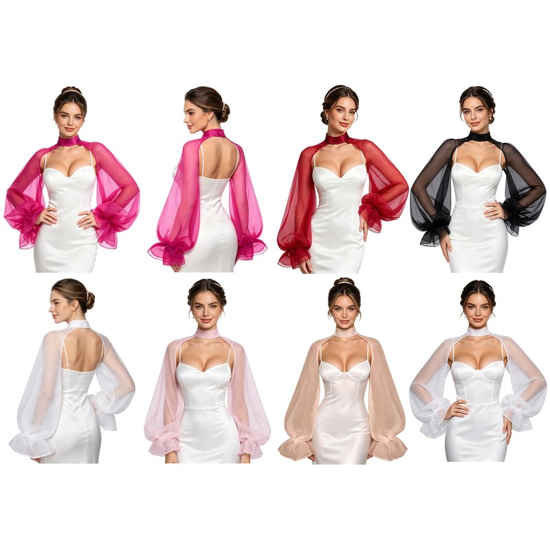sheer arm cover for dress Detachable Long Pearl Tulle Lantern Sleeve Cuffs,... From Bawanghua, Rs.955.18