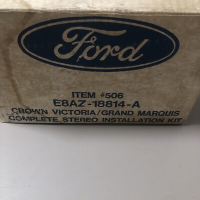 1987-88 Ford Crown Victoria Complete Stereo Installation Kit Nos Ford In Box 