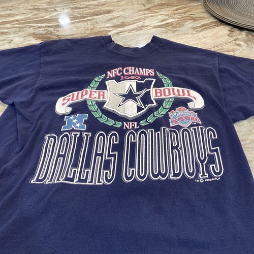 90s ダラス・カウボーイズ スーパーボウル チャンピオン1992年 Tシャツ 90s Vintage Dallas Cowboys Super Bowl XXVII Champions 1992
