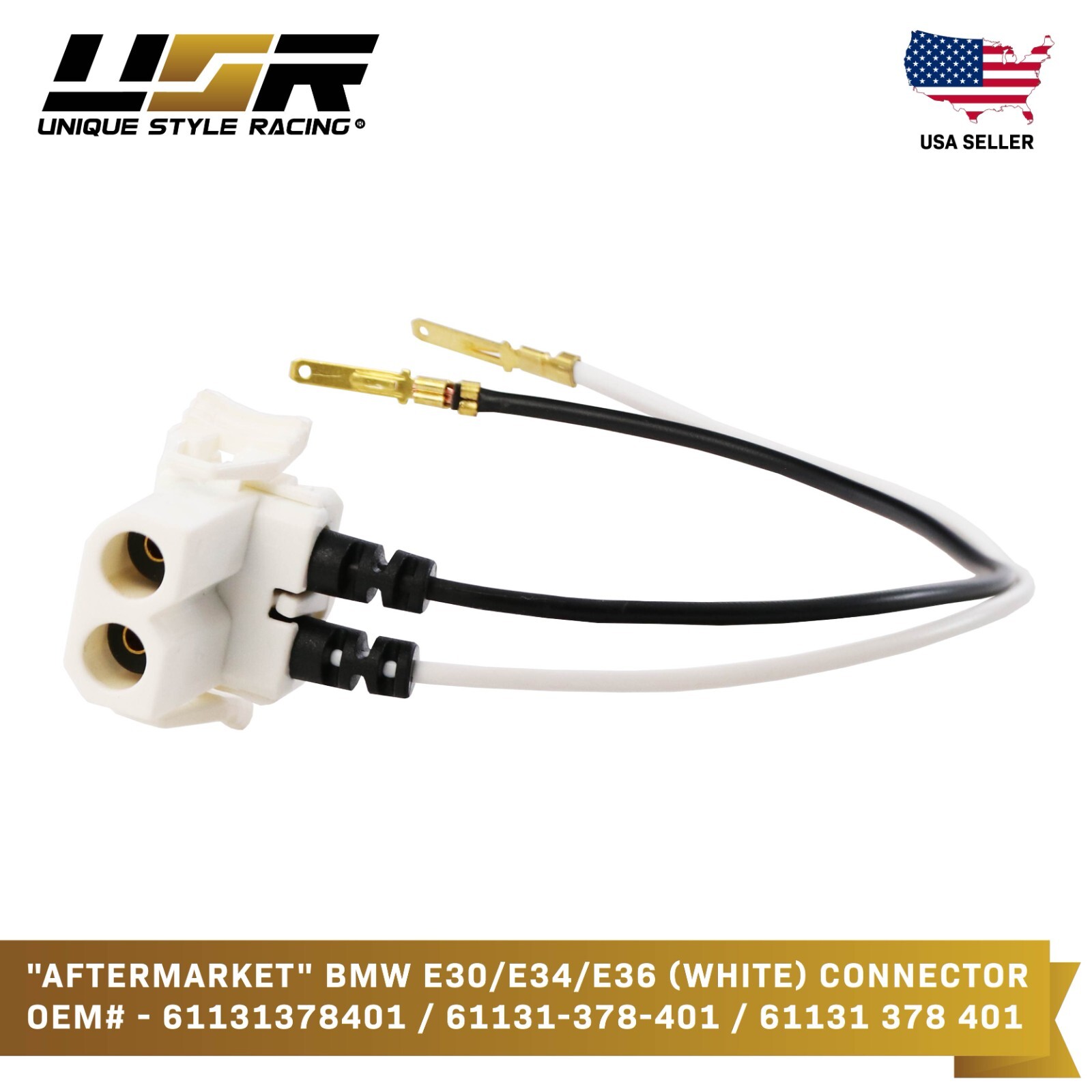 【codeine leny】 OE Replacement 61131378401 Fog Light Wire Connector For BMW