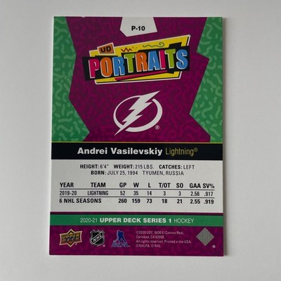 2020 Upper Deck Series 1 #P-10 Andrei Vasilevskiy UD Portraits
