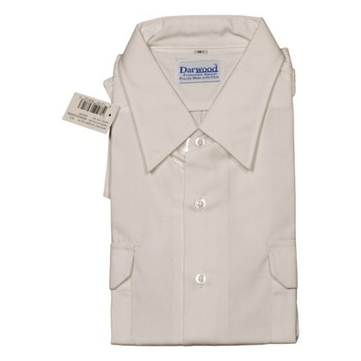 Darwood Professional Apparel Mens White Short Sleeve Uniform Shirt Size 18.5 NWT