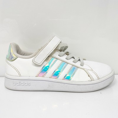 

Adidas Girls Grand Court FW1275 Белая повседневная обувь Кроссовки Размер 11K, Белый, Grand Court