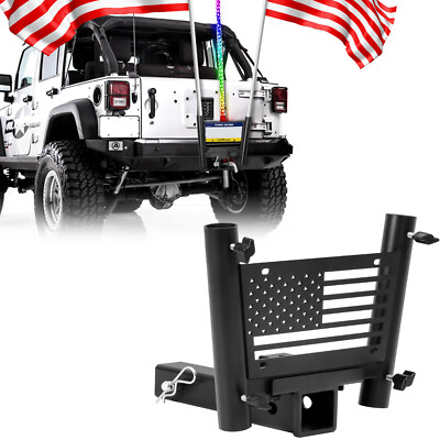 Hitch Mount Flag Pole Holder fit Standard 2 Inch Receivers, Fits Truck SUV RV