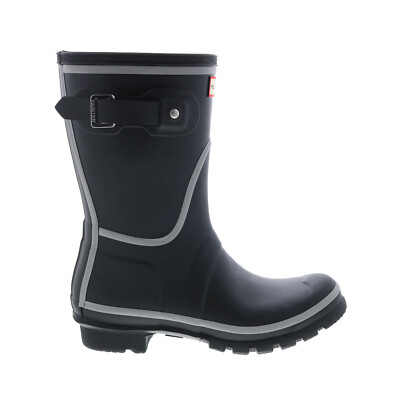 Женские черные резиновые сапоги Hunter Original Short Reflective Outline Boot