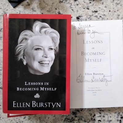 Ellen Burstyn SIGNED Autobio Movie Actress Exorcist Last Picture Show Pics HC/DJ