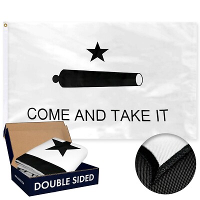 G128   Come and Take It Flag | 3x5 ft | DOUBLE SIDED Embroidered