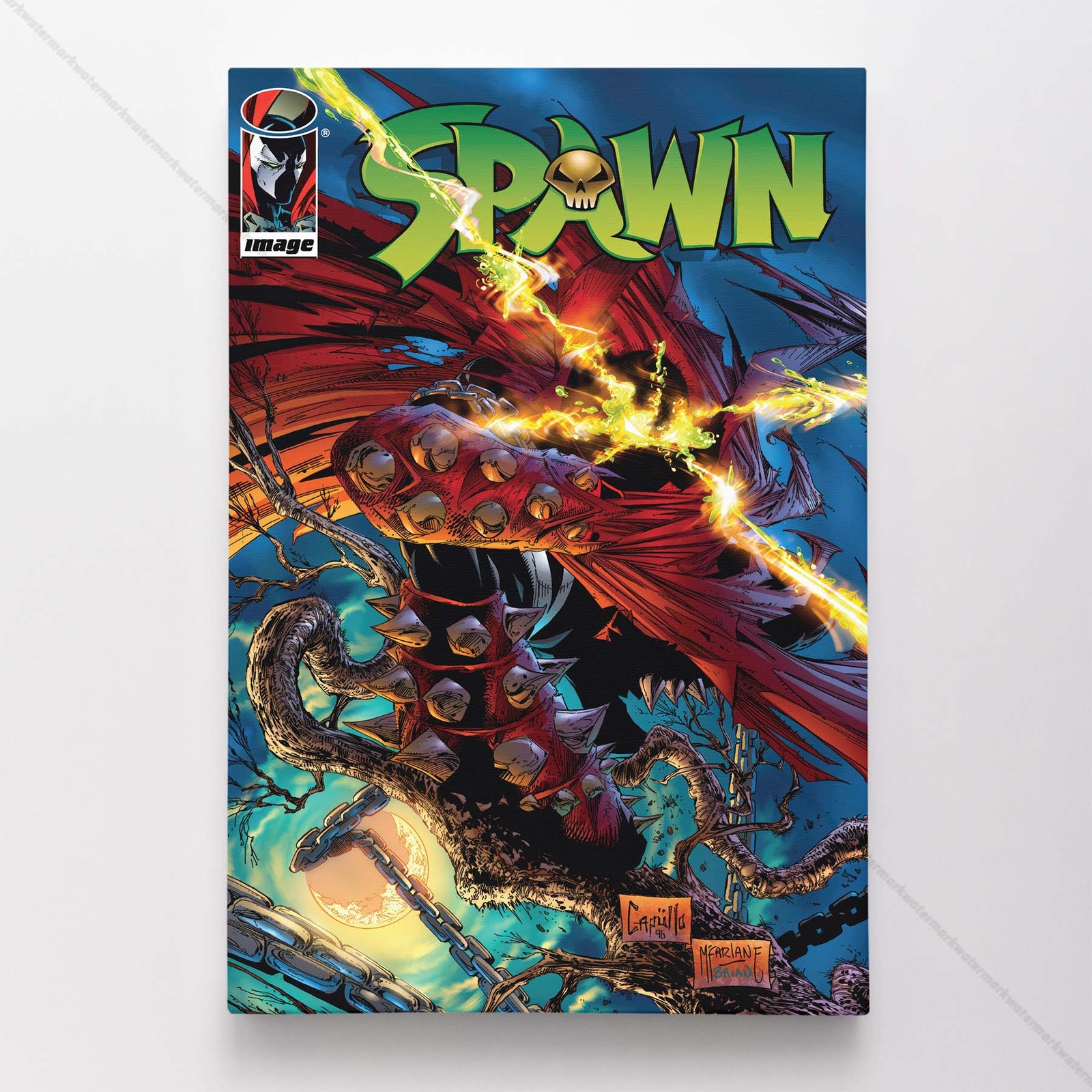 Spawn 45 Poster Canvas Comic Book Cover Art Print #A