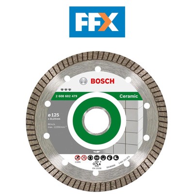 Bosch 2608602479 Best Ceramic Turbo Diamond Blade 125mm x 22mm