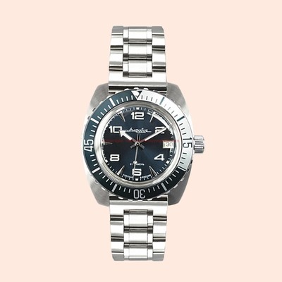 Pre-owned Vostok Amphibian 170894 - Russian Diver Automatic Wristwatch - Usa Seller