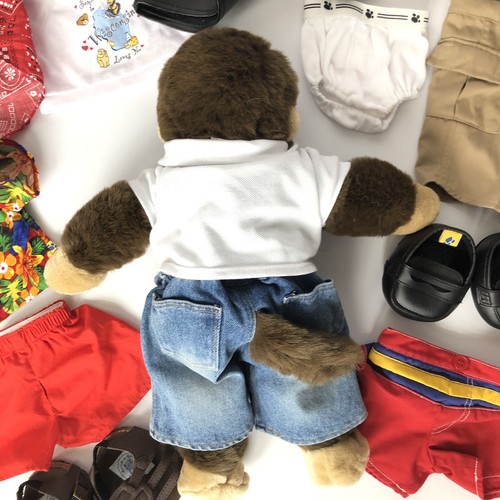 Build A Bear Monkey Plush & Clothes Set Outfits Shoes Sounds Works Huge Rare Lot