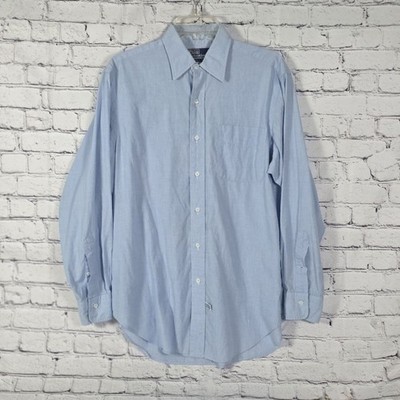 Polo Ralph Lauren Men's 15.5-33 Blue Merrin Long Sleeve Button-Down Shirt