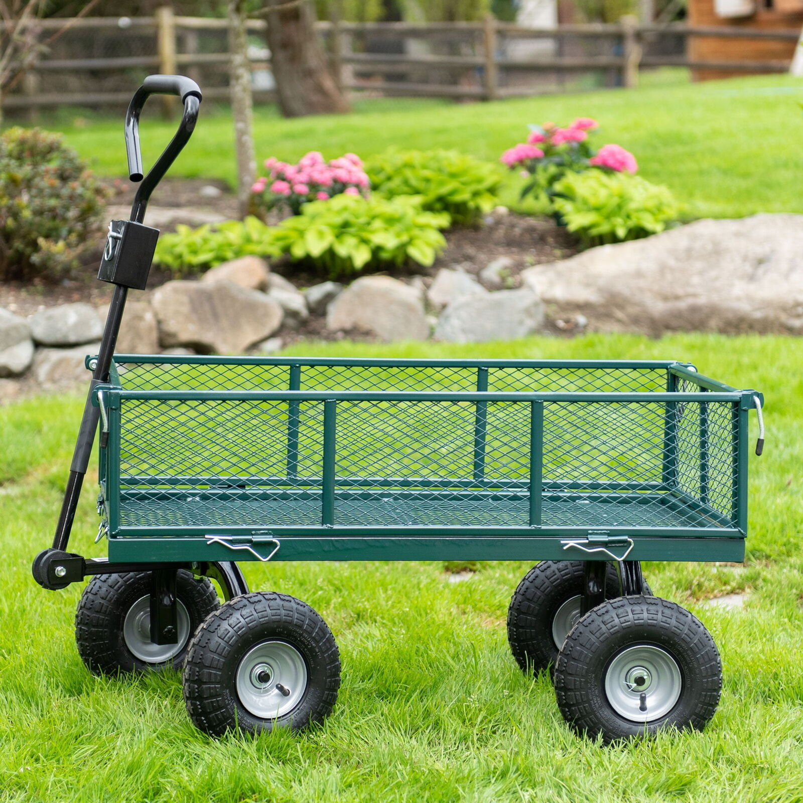 Outdoor Yard Dump Wagon Carts 700lb 38