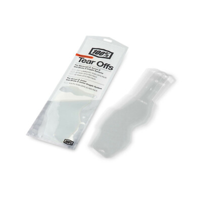 100% Percent Racecraft 2 Accuri 2 Strata 2 Standard Motocross Tear-Off's 50 Pack