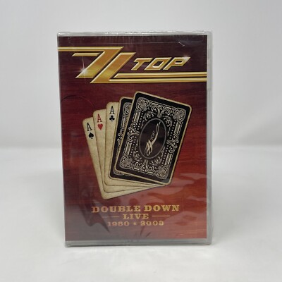 ZZ Top - Double Down Live: 1980 & 2008 (2 DVD Set, 2008) Brand New Sealed - OOP
