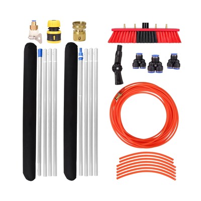 Solar Panel Cleaning Brush, 26 FT Adjustable Water Fed Pole Cleaning Kit, Sol...