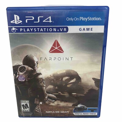 Farpoint (Sony PlayStation 4 VR, 2017) PS4 - Tested And Working Video Game VR