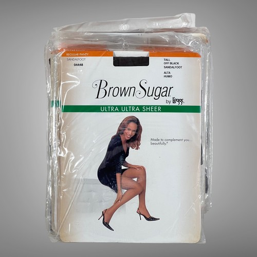 5 Pack Leggs Tall Off Black Brown Sugar Ultra Sheer Womens Nylons Pantyhose