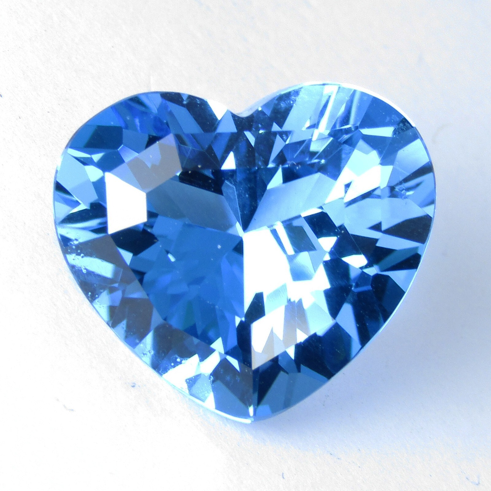 11.72Cts Gorgeous Natural Swiss Blue Topaz Loose Gemstone Heart