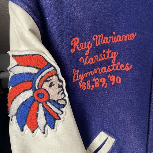 Vintage Wool/Leather Varsity Letterman Jacket 90s Size 38 Allion Award Jackets