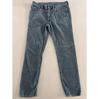 Polo Ralph Lauren Varick Slim Straight Corduroy Pants Light Blue Mens 32x30