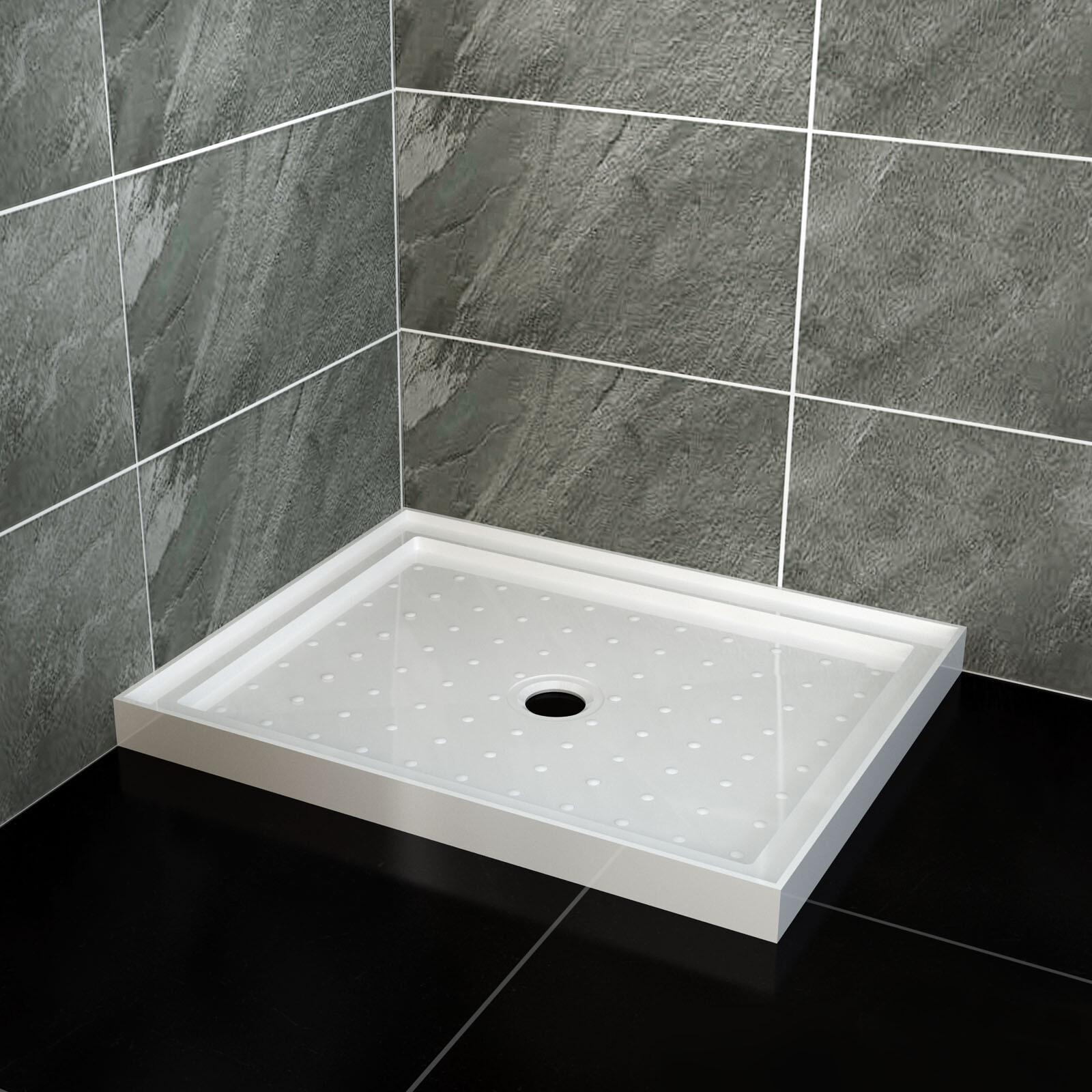 Square Extra Strong Acrylic Fiberglass Shower Base 800/900/1000x800mm