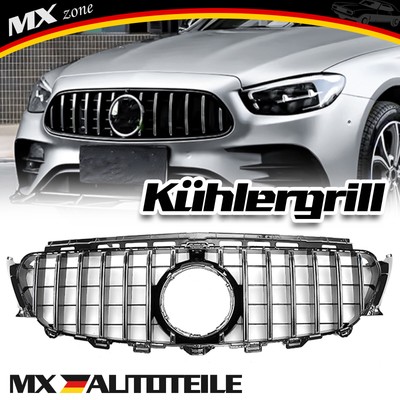 Für Mercedes Benz E-Klasse W213 2016-2020 Frontgrill Kühlergrill Grill Silber