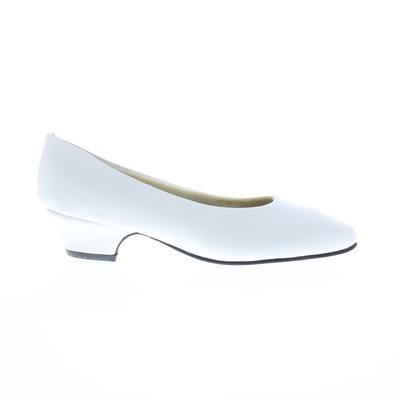 Capps Sail Leather Pump 90233 Женские белые кожаные туфли-лодочки на каблуке