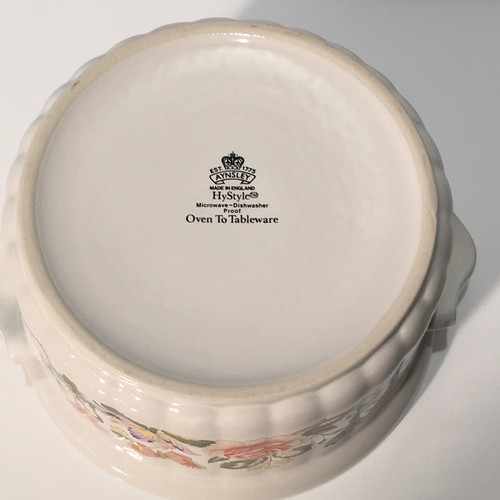 Aynsley Cottage Garden Covered Casserole Dish With Cover Oven Safe England